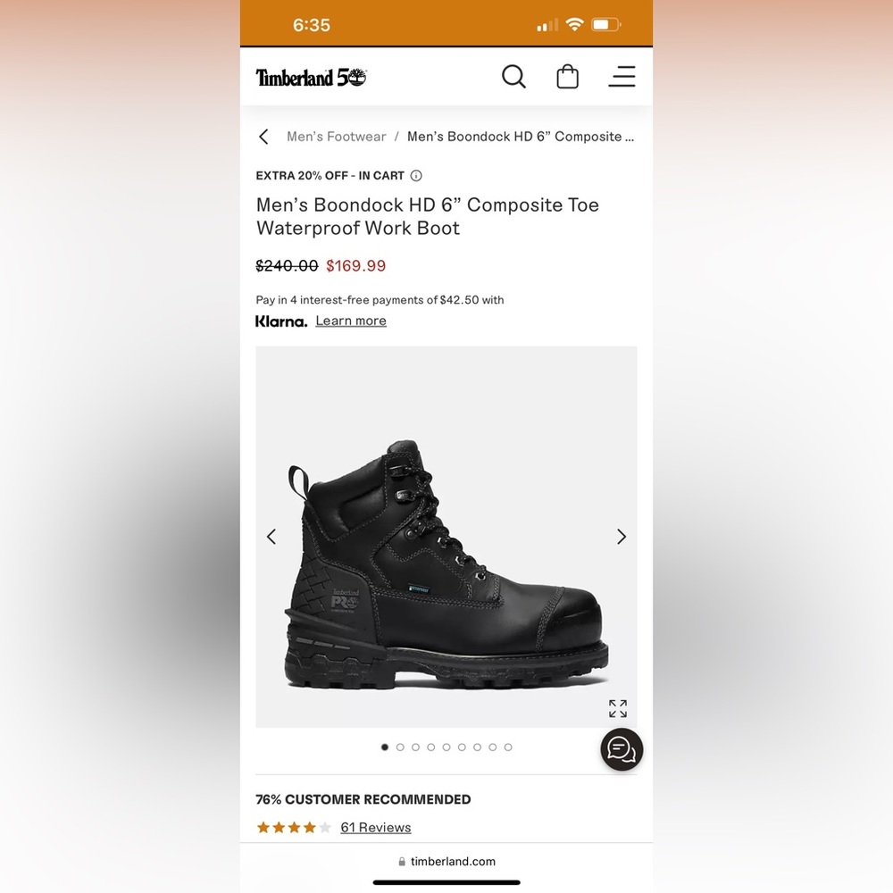 Timberland Pro Work Boots